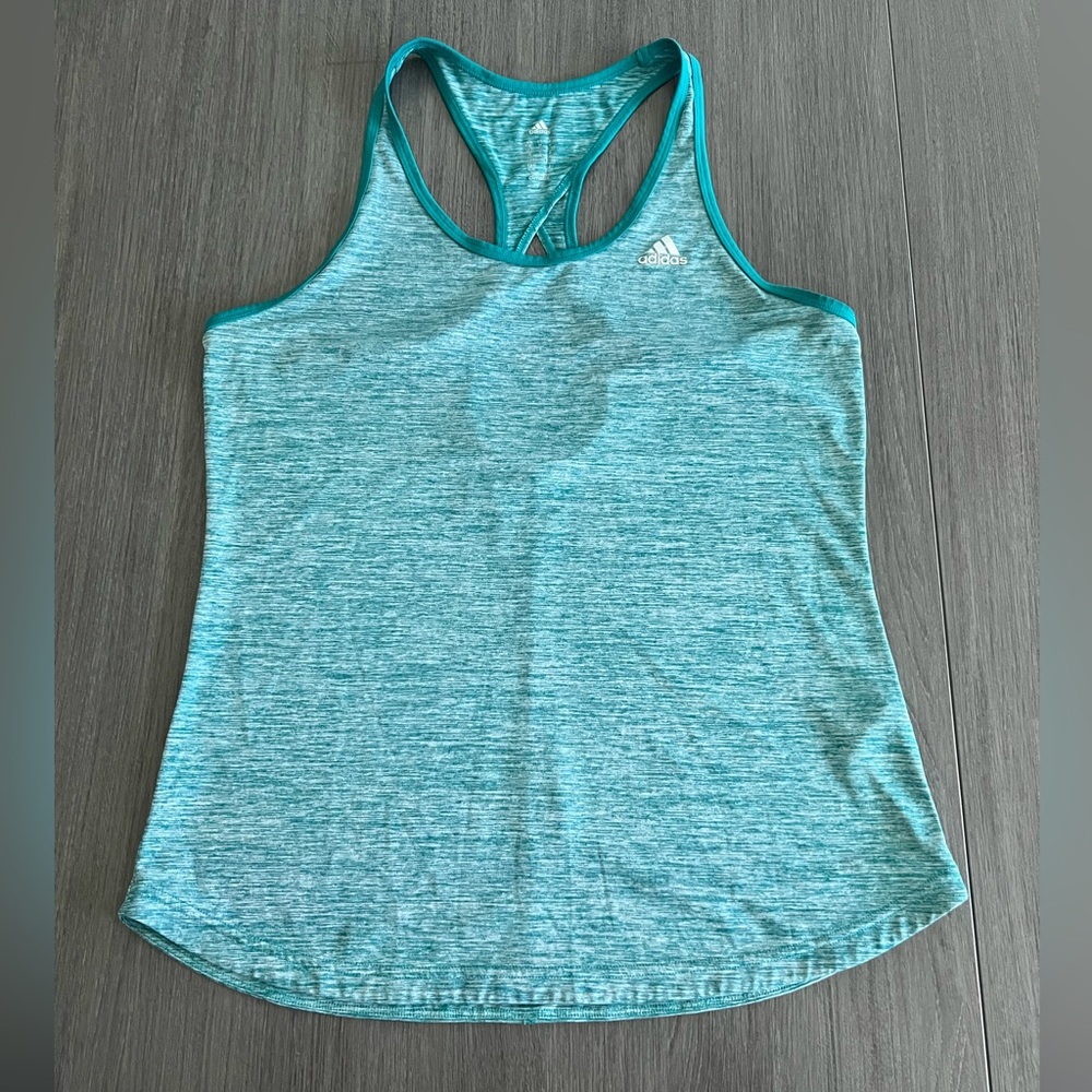 Adidas Teal Racerback Workout Tank